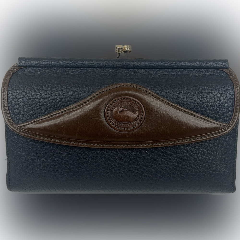 COPY - Dooney and Bourke checkbook wallet/kiss lock coin pocket